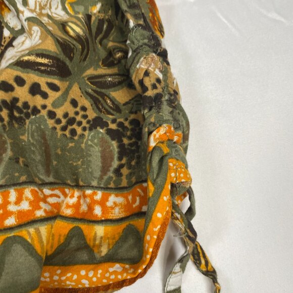 Erika Woman Plus Size Jungle Print Button Up Blouse 3X - Picture 5 of 7